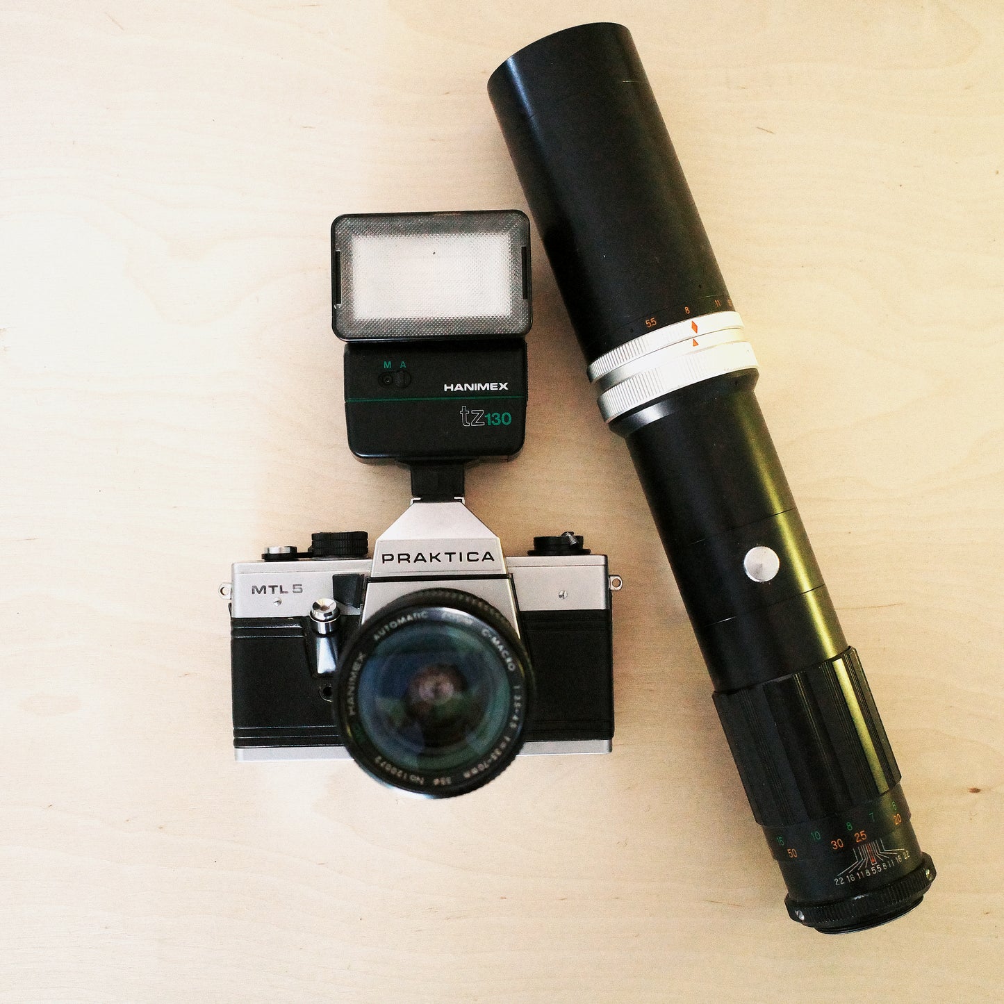 Praktica MTL 5 SLR with Accessories